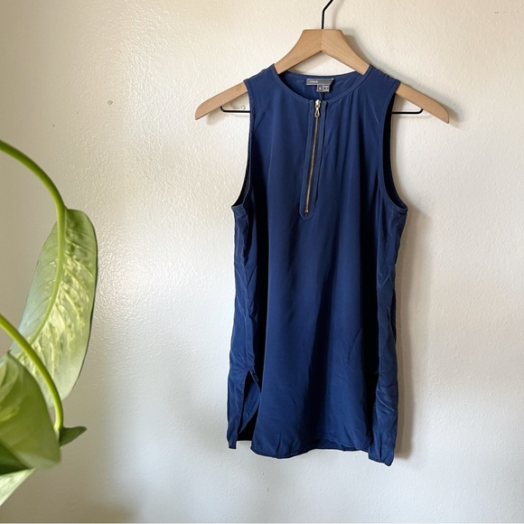 Vince | Silk Zip Tunic - Picture 1 of 7